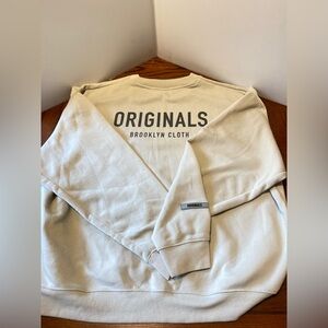 Brooklyn Cloth Cream Crewneck Sweater